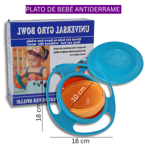PLATO ANTIDERRAME DE BEBÉ