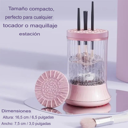 Limpiador Eléctrico Profesional de Brochas Gleamakeup™