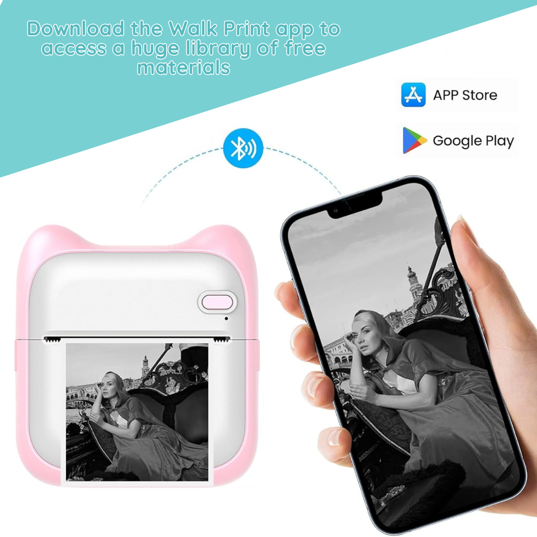 PocketPrint Mini Portable Inkless Thermal Printer